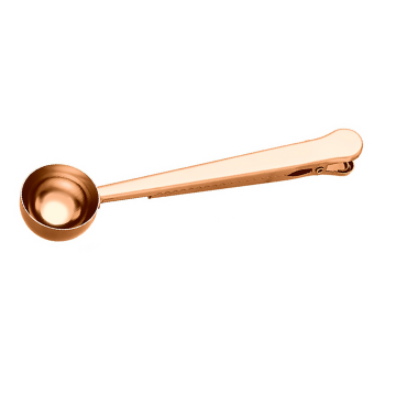 Copper-plated Stainless Steel Coffee Measuring Scoop Clip