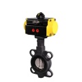 Spring Return Pneumatic Rotary Actuator Butterfly Valve