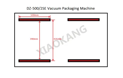 CE Certified Frozen Corn Packaging Machine - Shandong Xiaokang DZ-500/2S Double Chamber Vacuum Packaging Machine