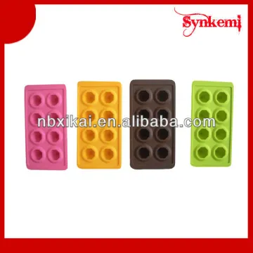 Square shaped silicone ice cube tray