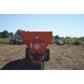 Fecal spreader turning manure into compost Factory