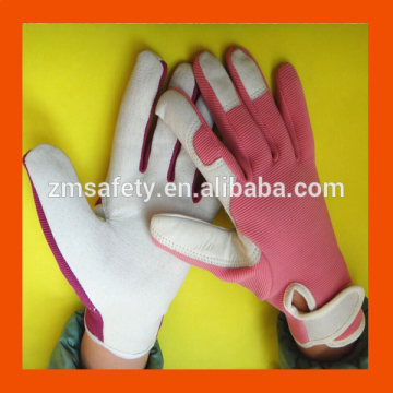 Town&Country Pigskin Leather Pink Women Garden Gloves