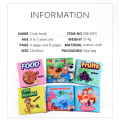 Baby Soft Cloth Books Infant Early Cognitive Development Educational Read Toys Fruit Animal Cognition For 0 To 12 Months Baby