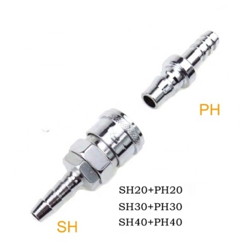Uk hot sale roestvrij staal zelfvergrendeling c type luchtafgifte pneumatische koppelings socket