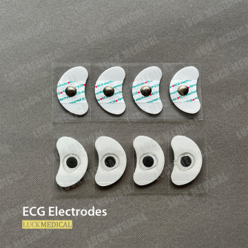 Almofadas de eletrodo ECG de ECG descartáveis