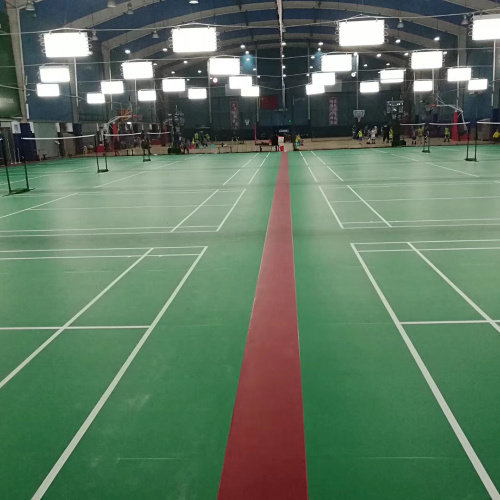 Alfombrilla deportiva de PVC para pista de bádminton