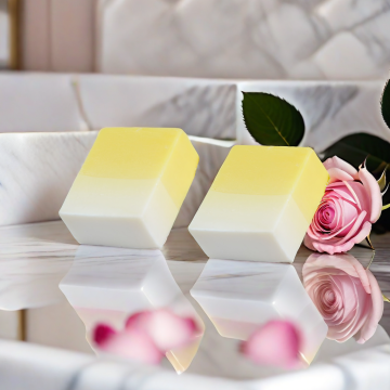 Wholesale Custom Papaya Colored Bar Bathing Soap