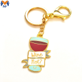 Metal gepersonaliseerd logo Love Heart Keychain