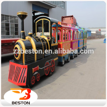 2016 outdoor playground children mini battery trackless tourist train for sale
