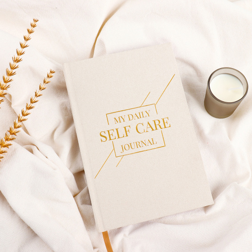 Journals For Self Care A5 Linen Cover Guided Self Care Journal Planner Supplier