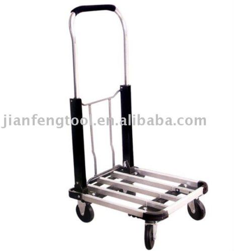 Aluminium baseplate with steel handle hand truck