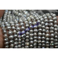 5~6mm Silvery Gray Color Fresh Water Pearl Potato Oval Loose Beads Fashion Jewelry making materials