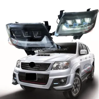 YBJ Waterproof LED 3 Lens Front Lamps for Hilux Vigo 2012-2014