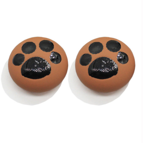 Nuovo arrivato Multi Colori Cat Paw Button Resina Cabochon Decorazione Perline Artigianato artificiale Ornamento fatto a mano Accessorio