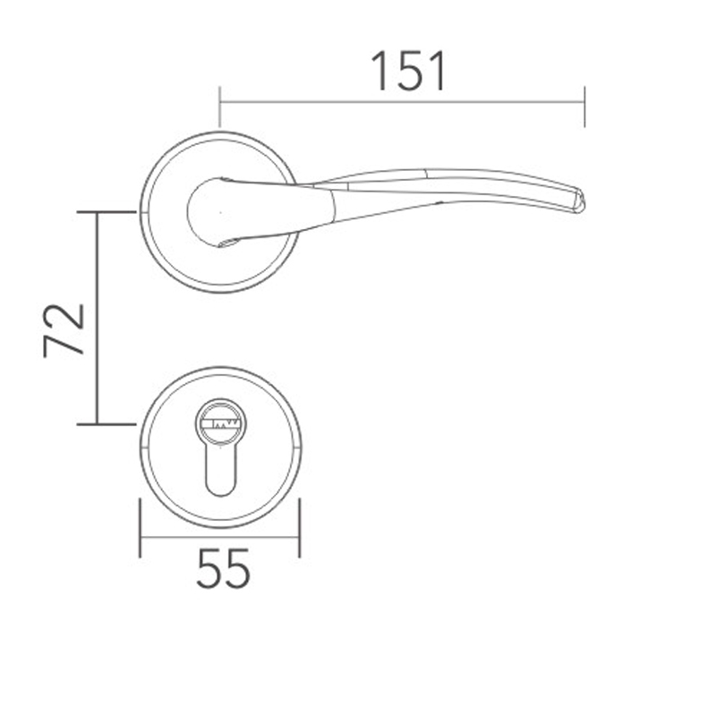 Copper split lock 