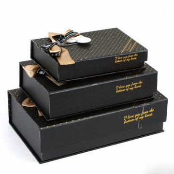 3 different sizes cardboard chocolate box with nice design