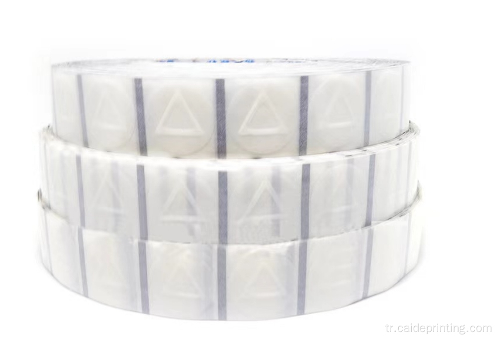 Üçgen Yükseltilmiş Braille Özelleştirilmiş Ambalaj Kör Etiketi