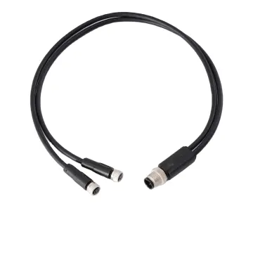 PVC M12 to M8 Plug Cordset Overmolded Cable