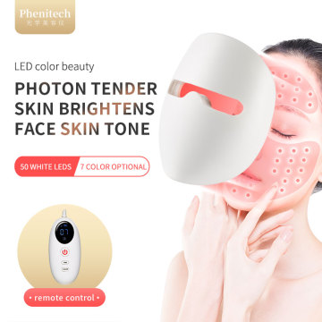 7 Colors Photon Light Therapy Led Wrinkle Remover Facemask