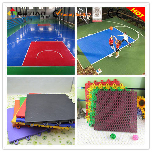 Removable Outdoor Basketball Court Flooring Non Toxic For Gym High