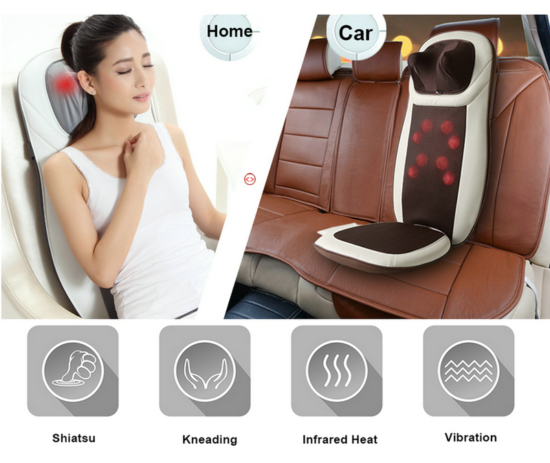 Relief Shiatsu Massage Cushion with Heating