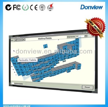 69'' touch interactive multi users writing board
