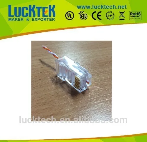 CAT.5E UTP STRAIGHT IN THROUGH RJ45 Plug