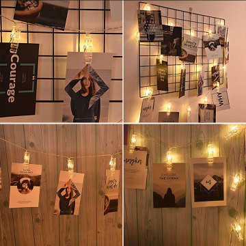 Led Fairy Lights Transparent Cable Photo Clips