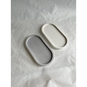 Oval Schmuck Kerze Betonplatte