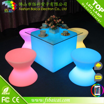 RGB 16 colors changePolyethylene bar and lounge furniture