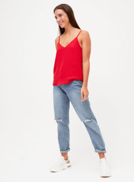 Eslinga pequeña de moda para damas rojas sueltas