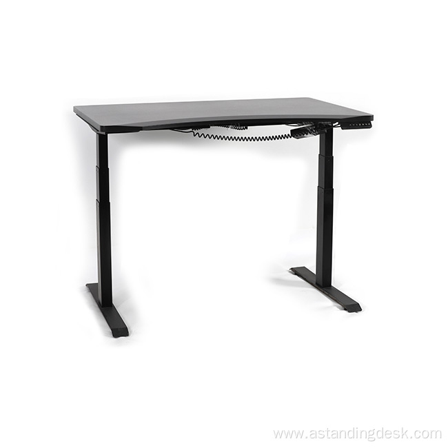 Black Adjustable Stand Up Dual Motor Electronic Table