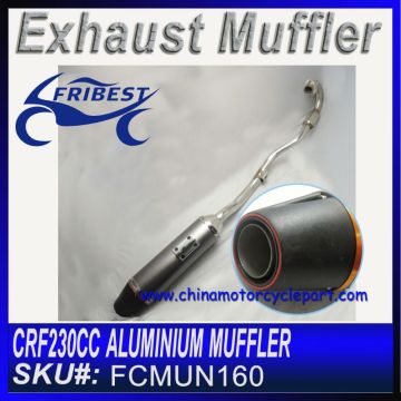CRF 230CC Aluminium muffler with stainless front pipe FCMUN160