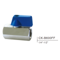 Brass mini ball valve CK-B600FF 1/4"-1/2"