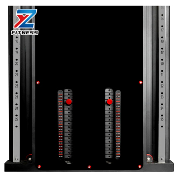 Zyfit διπλός-pull τοίχο-τοποθετημένο πολυλειτουργικό εξοπλισμό αντοχής αντοχής