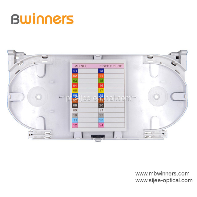 Bandeja de tala óptica de fibra de 24 cores Ftth