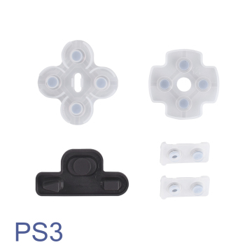 Replacement PS2 PS3 Gamepad Conductive Silicone Rubber Pads & Joystick Repair Parts