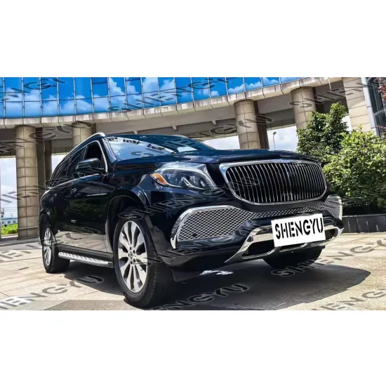 Mercedes-Benz GLS X166 16-19 GLS63 Maybach Style Bumper Kit with Grille and Accessories