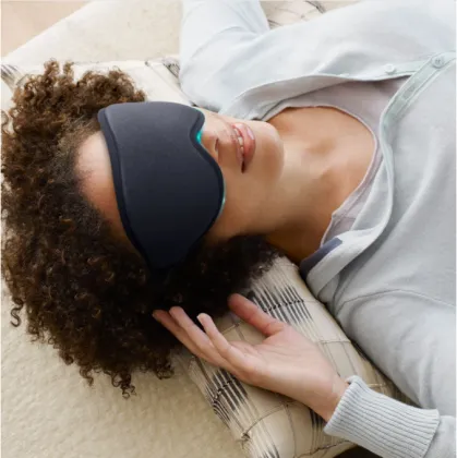 3D Luxury Sleep Eye Mask: Silk Foam Blindfold for Blocking Out Light