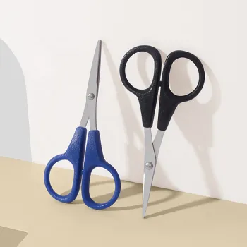 Stainless Steel Mustache Trimming Scissors with Sharp Tip for Men's Grooming
