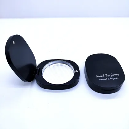 Customize Metal Solid Perfume Clamshell Magnetic Balm Box