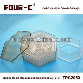 Set of 9pcs biscuit cutter PC cookie decorating tools Semi-transparent
