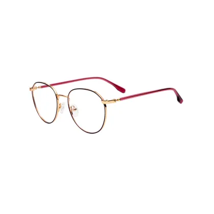 Metal Frame Round Shape New Arrival Male Use Framed Glasses