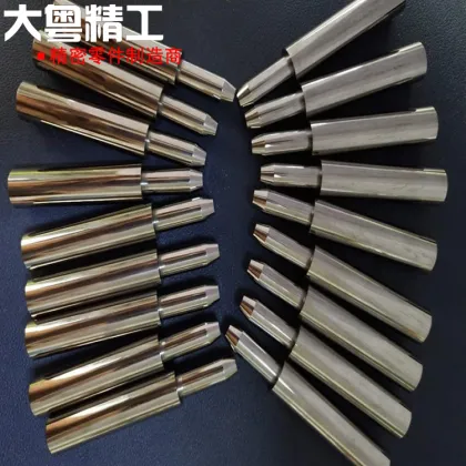 Cemented carbide punch with arrow tools machining