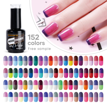 Thermal Gel Polish - High Pigment 15ml Mood Change Organic Vegan Custom Private Label UV Nail Gel Polish Wholesale