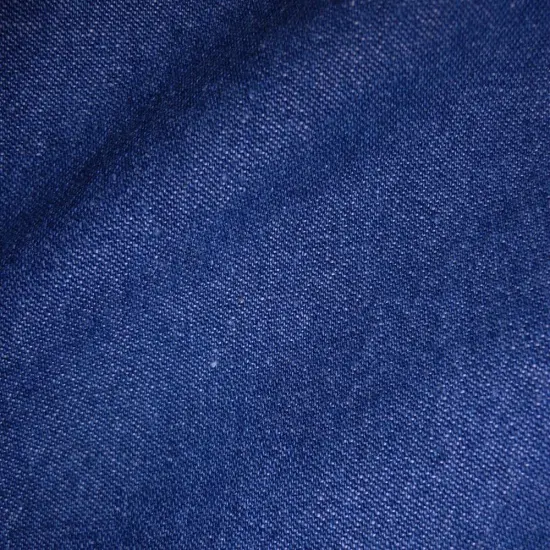 Blue 100% Cotton Fabric 8oz Washed Denim