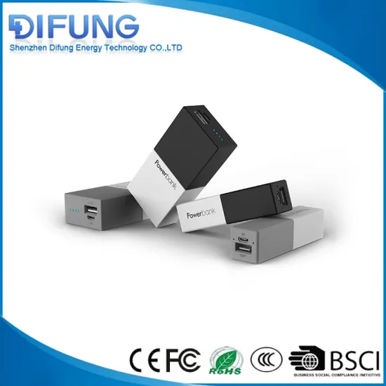 2017 Most Popular Christmas Color 3000 mah travel power bank with ce rohs fcc