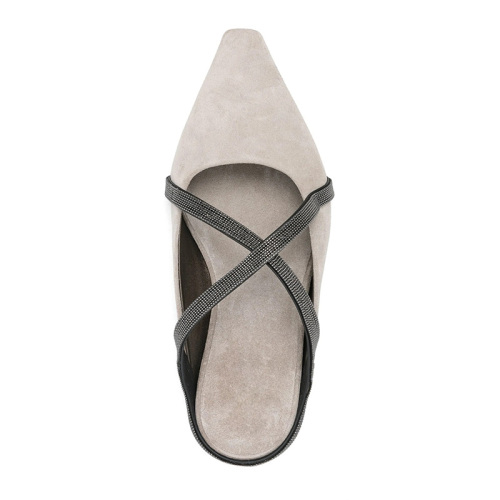 Women's Stylish Flat Sandals with Crystal Toe Loops