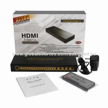 4K 4X2 HDMI Matrix Switch with MHL Input, Arc and Audio Output