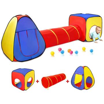 3-1Toys with Ball Pit Tunnel Castle Tent